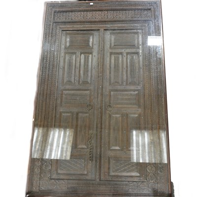 Lot 379 - Large middle Eastern hardwood table