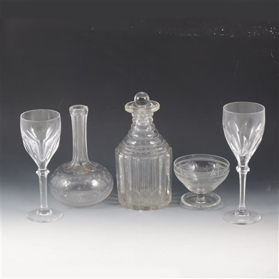 Lot 39 - A part set of Atlantis crystal wine glasses