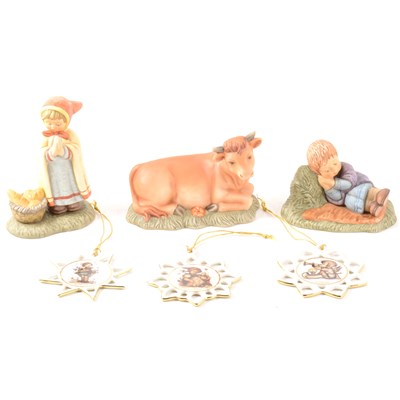 Lot 9 - Hummel nativity figures, from the Berta Hummel Nativity
