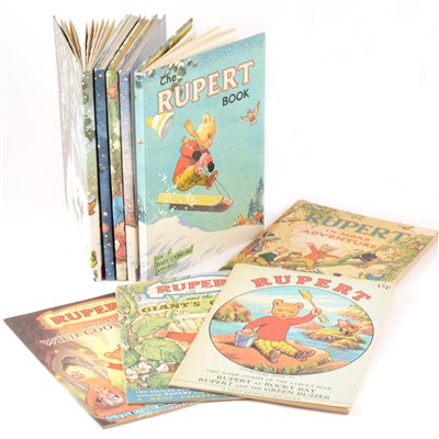 Lot 330 - Rupert The Bear annuals; twenty seven copies, dating from the 1950s to 1970s