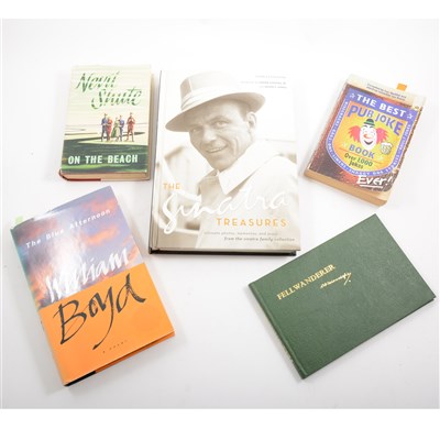 Lot 197 - Two boxes of books and Magazines, including MAD, music and others.