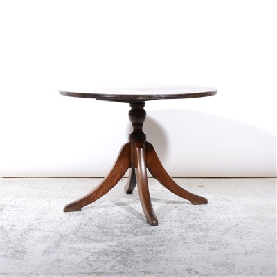 Lot 336 - Oak tilt-top occasional table, two-tier night stand, and a trouser press