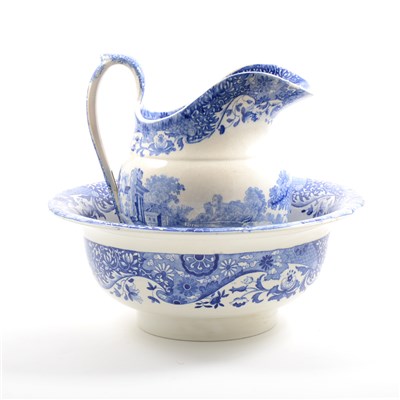 Lot 49 - A Copeland Spode 'Italian' ware wash jug and basin