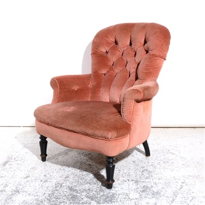 Lot 276 - A Victorian nursing chair, ...
