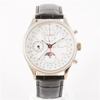 Lot 297 - ETA Swiss Technology - A student's final exam piece wrist watch from the ETA Watchmaking School, Grenchen