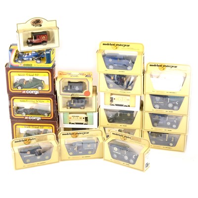 Lot 225A - Limited edition Matchbox Models of Yesteryear, Lledo and Corgi toys; twenty one die-cast models