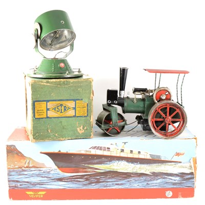 Lot 86 - Large tin-plate dolls house by Wolverine Toys, Astra Super Search-light and other toys.