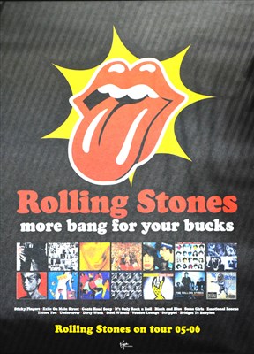 Lot 420 - The Rolling Stones; original promo poster 2005/6 on tour, framed glazed.