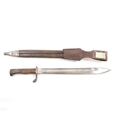Lot 154 - A German bayonet, early 20th Century, stamped Erfurt