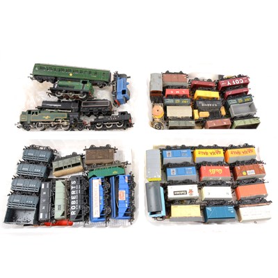 Lot 10 - OO gauge model railways; a collection of locomotives and rolling-stock, eleven trays.