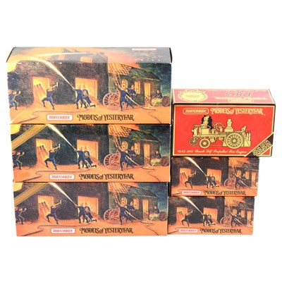 Lot 79 - AMENDMENT (these are all Matchbox Toys not Corgi); sixteen models from the Fire Engine series and two Matchbox fire models.