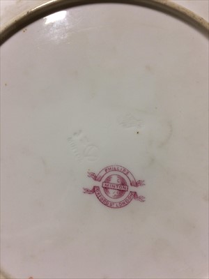 Lot 7 - An Aesthetic Movement cabinet plate, attributed to Christopher Dresser for Minton, 1876