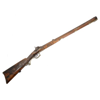 Lot 204 - German percussion hunting rifle, by V. Chr. Schilling