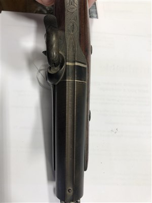 Lot 142 - Percussion pistol by W J Rigby, Dublin