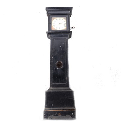 Lot 413 - Country made painted longcase clock, 30-hour movement