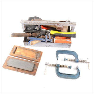 Lot 138 - Collection of tools, and Tri-ang crane.