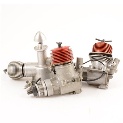 Lot 182 - 3 x 2.5cc diesels, ELFIN AND 2 AMCO.