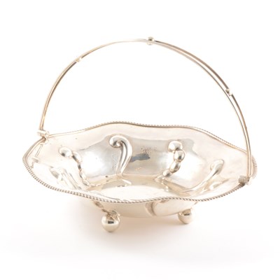 Lot 124 - Edwardian silver dessert basket, William Mammatt & Son, Sheffield 1902