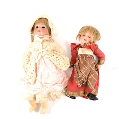 Lot 81 - An Armand Marseille bisque head doll, ...