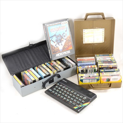 Lot 333 - Sinclair ZX Spectrum 48k vintage computer and games.
