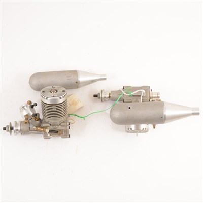 Lot 305 - 2 x MVVS 6.5cc R/C glow one rear induction.  N