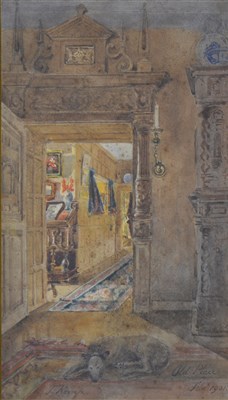 Lot 327 - J Kemp, Old Place, watercolour
