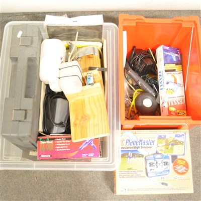 Lot 76 - 2 x crates containing BOSCH drill, Heat gun, ...