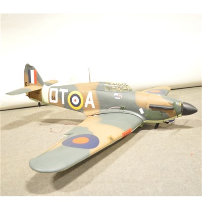 Lot 83 - HURRICAN 80" span ARF Scale model complete with 2.4 radio, retract U/S, and EVO 33cc Petrol engine.