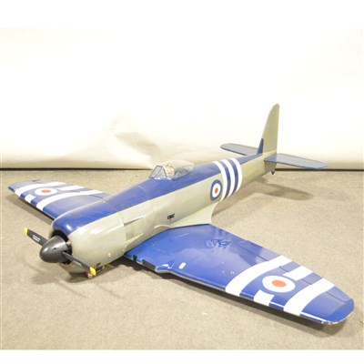 Lot 85 - 65" Span WW2 Scale monoplane with XYZ Petrol engine with 2.4 radio.