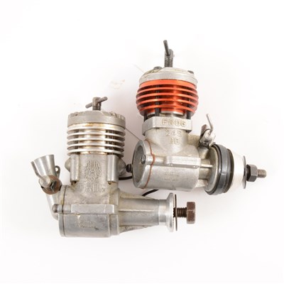 Lot 17 - 2 x FROG diesels, 2.49cc BB, and 3.49cc R/C.