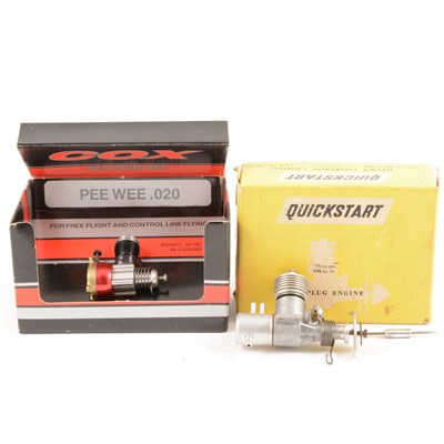 Lot 27 - 2 x Glows DC BANTAM and COX PEE WEE 020 both NIB.
