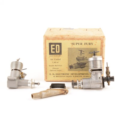 Lot 29 - 2 x 1.5cc diesels ED SUPER FURY AND ELFIN replica.