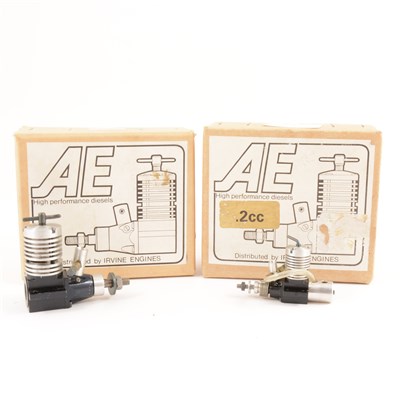 Lot 35 - 2 x AE diesels .2cc and 1.5cc.  Both NIB.