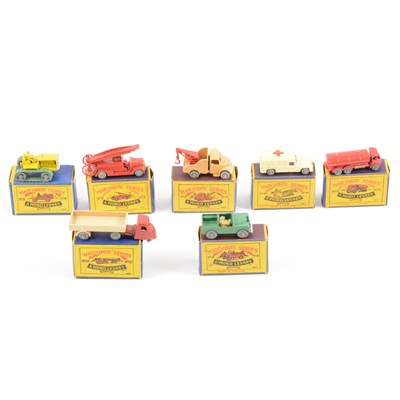 Lot 277 - Matchbox models no.8 to no.14, all boxed.