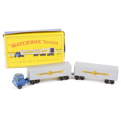 Lot 263 - Lesney Matchbox Major Pack series model, M-9 Inter-State double Freighter, boxed.