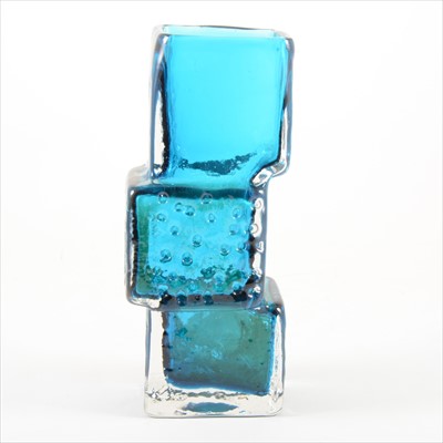 Lot 176 - A Textured Glass 'Drunken Bricklayer' vase, by Geoffrey Baxter for Whitefriars.