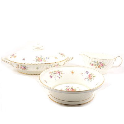 Lot 206 - A Minton bone china dinner and breakfast service,  Marlow pattern.