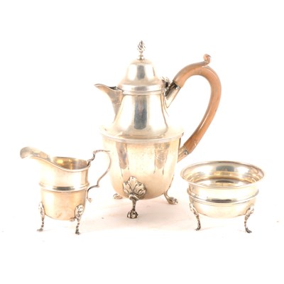Lot 251 - A matched silver three piece set