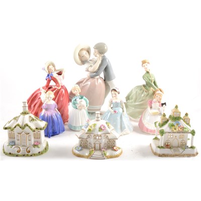 Lot 71 - A Lladro group, Stolen Kiss, ...
