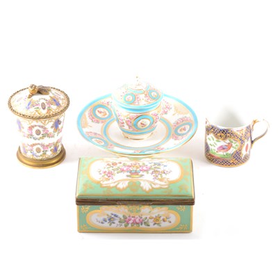 Lot 4 - A Sevres style porcelain jar, in the Louis XVI style, ...