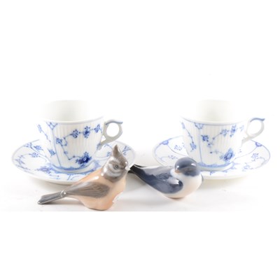 Lot 59 - A Royal Copenhagen part tea set, Onion pattern in blue, ...