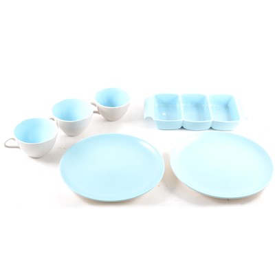Lot 106 - A Poole Pottery two tone tea/dinner service