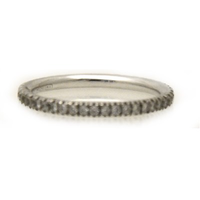 Lot 254 - A diamond full eternity ring.