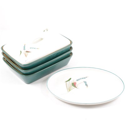 Lot 219A - A Denby Green Wheat part dinner service and a Carlton Ware cruet.