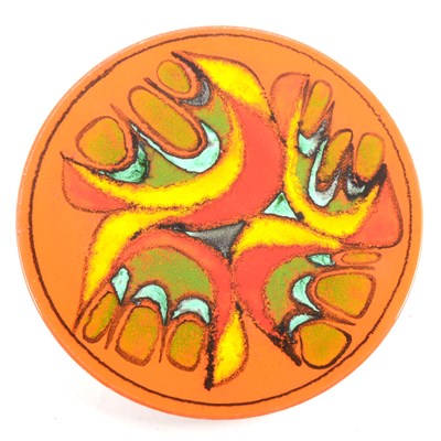 Lot 90 - A Poole Pottery Delphis charger.