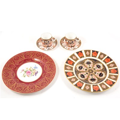 Lot 58 - A Royal Crown Derby dinner plate, Old Imari pattern, ...