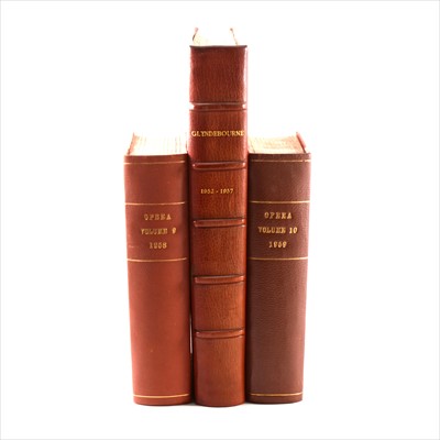 Lot 169 - Glyndebourne Opera, a collection of programmes, 1952 - 1982, bound as five