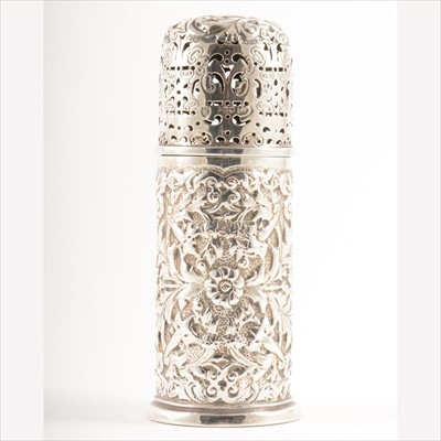 Lot 621 - Victorian silver 'lighthouse' caster, Horace Woodward & Co. Ltd, London 1891