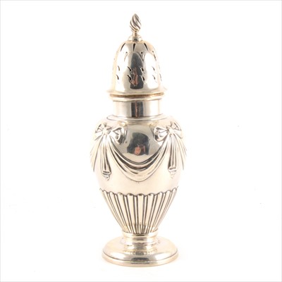 Lot 159 - Edwardian silver caster, Deakin & Francis, Birmingham 1903