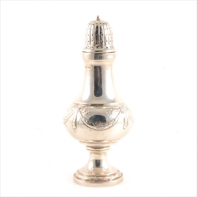 Lot 161 - Continental silver caster, import marks for Berthold Muller, London 1902
